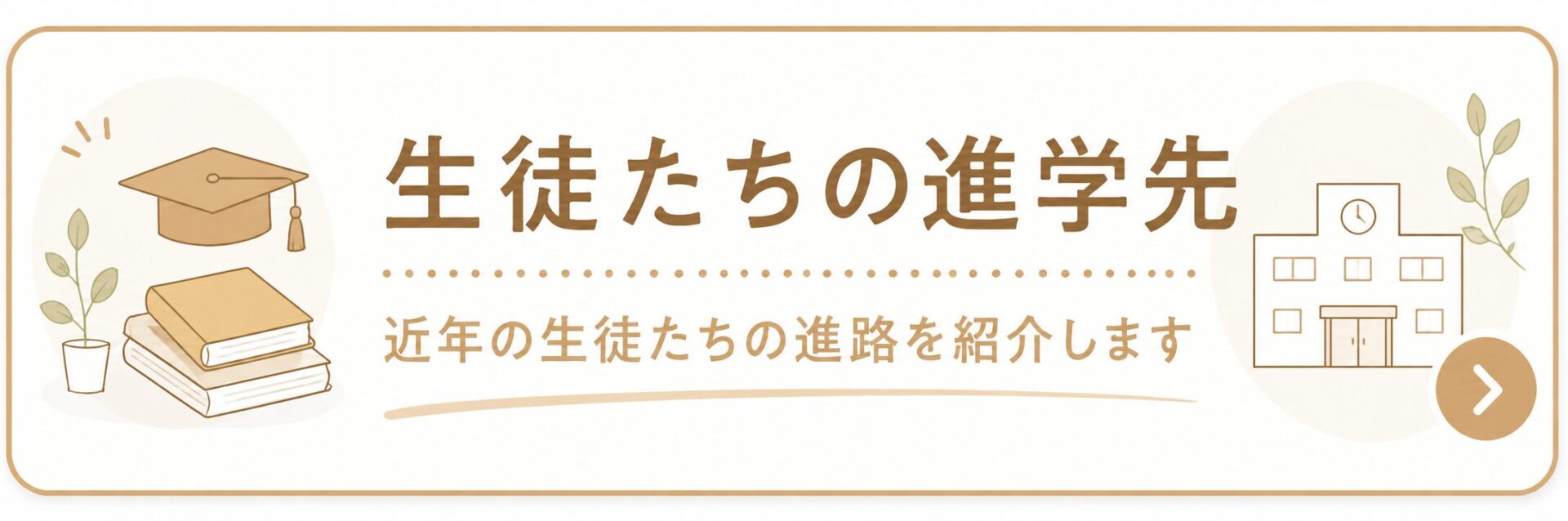 城東進学会に通う生徒たちの近年の進路。